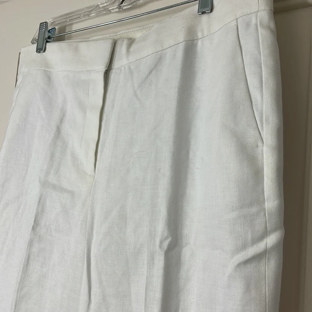 J.Crew Willa full-length flare pant in stretch linen blend BO807